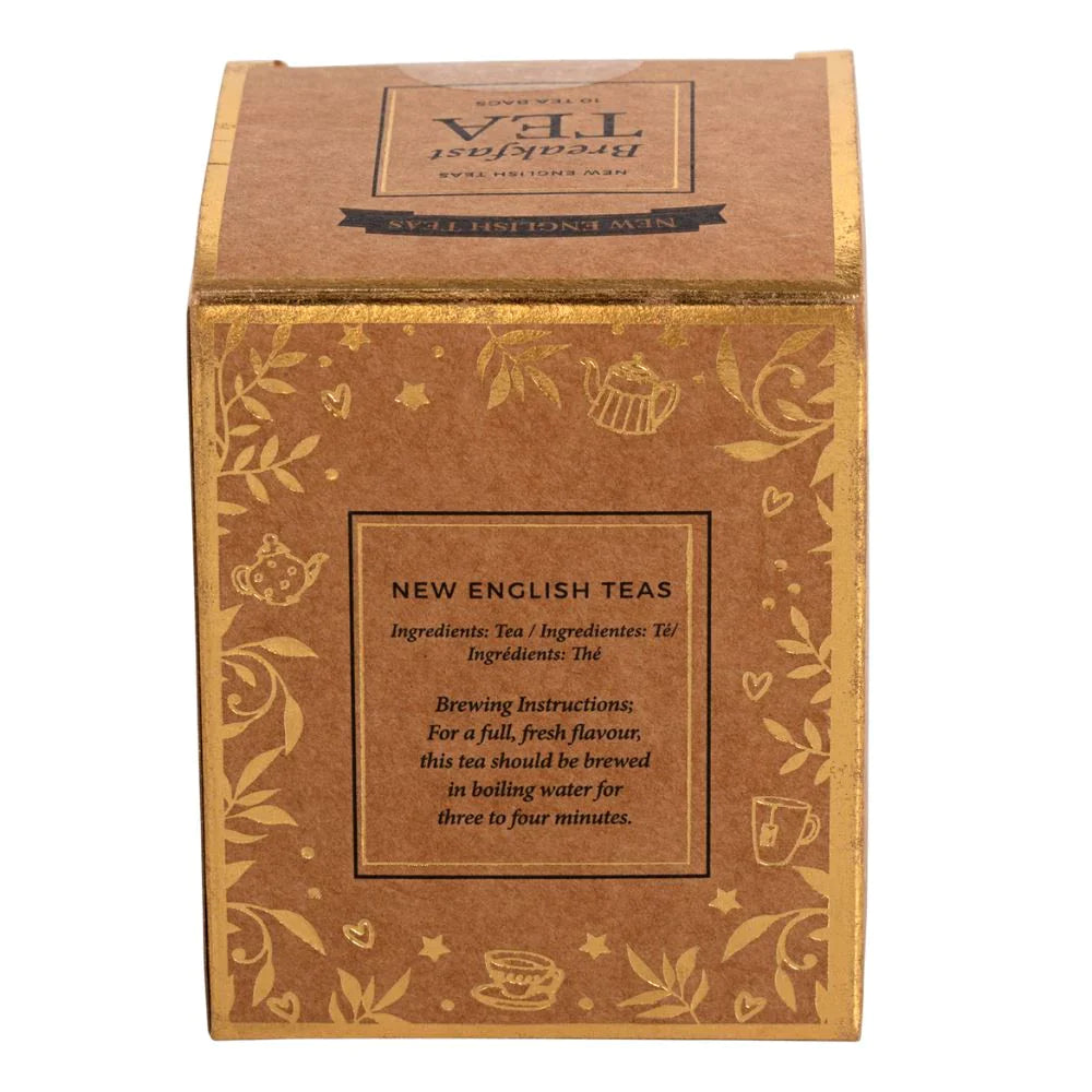 English Breakfast Tea Mini Gift Box 10s - Kraft Brown